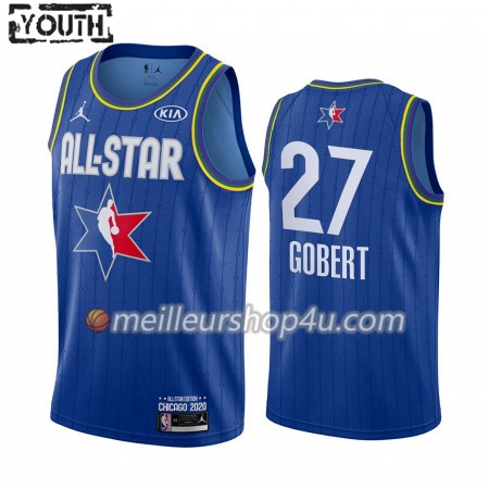 Maillot Basket Enfant Utah Jazz Rudy Gobert 27 2020 All-Star Jordan Brand Bleu Swingman